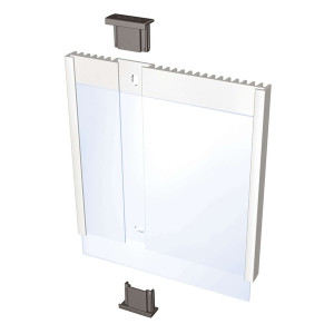 Durable Türschild INFO SIGN, 149 x 148,5 mm, metallic silber