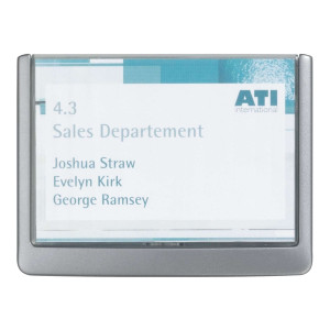 Durable Türschild CLICK SIGN, Alu, 149 x 105,5 mm, Transparent