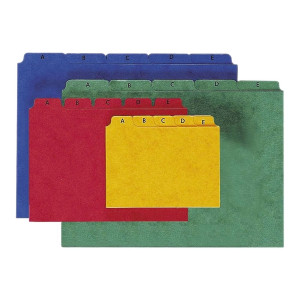 Pagna® Kartei-Leitregister A - Z - für Größe A6 quer, blau