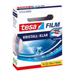 Tesa® Klebefilm kristall-klar - Bandgröße (L x B): 33 m x 15 mm
