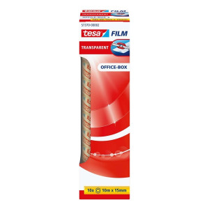 Tesa® Klebefilm Office Box - transparent 10 St., Bandgröße (L x B): 10 m x 15 mm