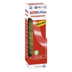Tesa® Klebefilm Office Box - transparent 12 St., Bandgröße (L x B): 10 m x 12 mm