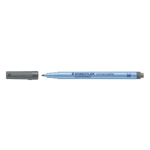 Staedtler® Folienstift Lumocolor correctable, schwarz, 1,0, M