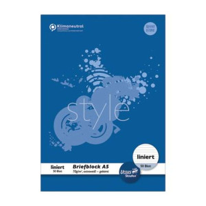 Ursus Basic Briefblock A5 50 Blatt 70g/qm 10mm liniert