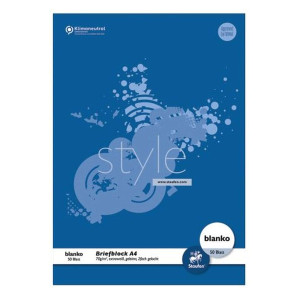 Ursus Basic Briefblock A4 50 Blatt 70g/qm blanko, 2-Loch