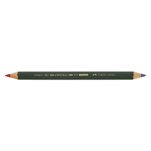 Faber-Castell Farbstift CASTELL® COLOR, Farbe: rot/blau, doppelseitig angespitzt
