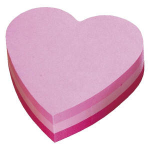Post-it® Haftnotiz-Würfel, Stanzformen - Herz