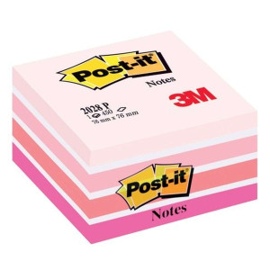 Post-it® Haftnotiz-Würfel - 76 x 76 mm, pastellpink