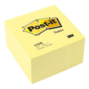 Post-it® Haftnotiz-Würfel - 76 x 76 mm, gelb