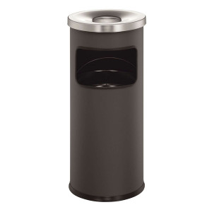 Durable Standascher mit Flammenlöschkopf SAFE rund, Metall, 250x630mm (ØxH), 17 l, anthrazit