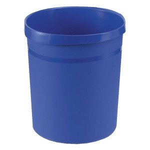 HAN Papierkorb GRIP, 18 Liter, rund, 2 Griffmulden, extra stabil, blau