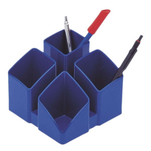 HAN Schreibtisch-Köcher SCALA - 4 Fächern, blau