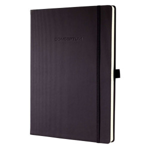 Sigel Modisch Notizbuch CONCEPTUM® - A4+, liniert, 194 Seiten, schwarz, Hardcover