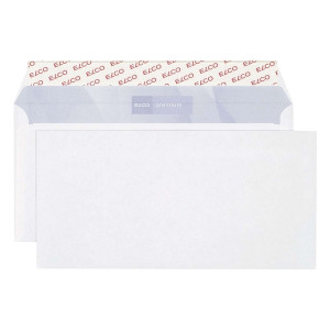 Elco Briefumschlag premium, C5/6, 229x114mm, hochweiß, haftklebend, Innendruck, 80g