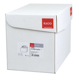 Elco Briefumschlag Office Box mit Deckel - C4, weiß, haftklebend, ohne Fenster, 120 g/qm, 250 Stück