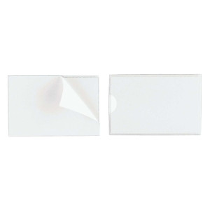 Durable Selbstklebetasche POCKETFIX® - 90x57 mm, seitlich offen, transparent, 10 Stück