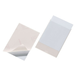 Durable Selbstklebetasche POCKETFIX® - 148x105 mm, seitlich offen, transparent, 10 Stück