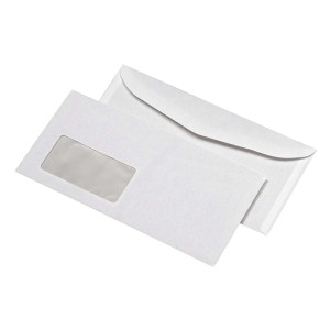 KUVERMATIC® Kompaktumschläge mit Fenster (229x125 mm), gummiert, 75 g/qm, 1.000 Stück