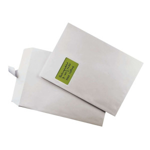 Versandtaschen C4 , mit Fenster, gummiert, 100 g/qm, weiß, 250 Stück
