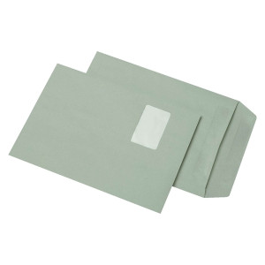 MAILmedia® Versandtaschen Recycling - C4, mit Fenster, selbstklebend, 90g/qm, 250 Stück