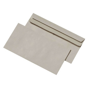 mayer-network Briefumschläge Recycling - DIN lang (220x110 mm), ohne Fenster, selbsklebend, 75g/qm, 1.000 Stück
