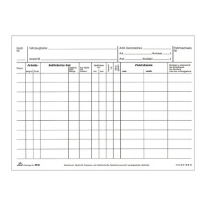 RNK Verlag Fahrtenbuch für LKW - A5 quer, 2 x 25, SD