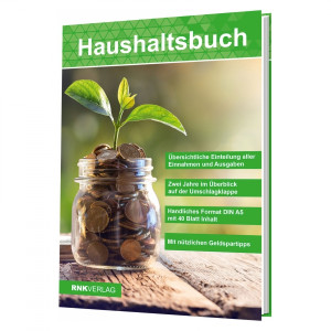 RNK Verlag Haushaltsbuch. Inhalt: Ausgaben, Etatübersicht, Terminkontrolle, Ratgeber. - 170 x 240 mm, 36, Buch