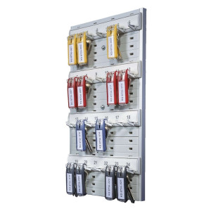 Durable Schlüsselbrett KEY BOARD - 24 Haken - grau