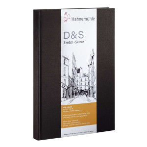 Hahnemühle Skizzenbuch D&S - A4, 140 g/qm, 80 Blatt, HF=Hochformat