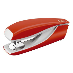 Leitz 5502 Büroheftgerät NeXXt, Metall, 30 Blatt, hellrot