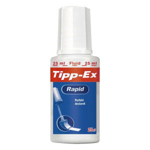 Tipp-Ex® Korrekturfluid Rapid, Flasche à 25ml, weiß