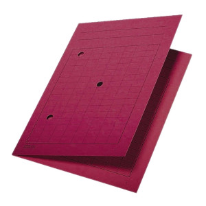 Leitz 3998 Umlaufmappe, A4, Gitterdruck, Manilakarton 320 g/qm, rot