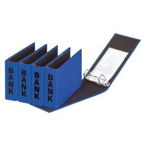 Pagna® Bankordner Color-Einband - A5 , 50 mm, Color Einband, blau