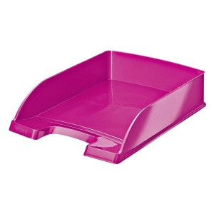Leitz 5226 Briefkorb Plus WOW - A4, Polystyrol, pink metallic