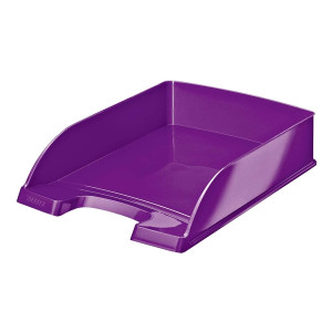 Leitz 5226 Briefkorb Plus WOW - A4, Polystyrol, violett