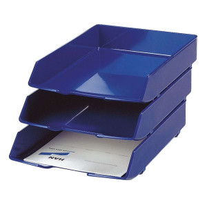 HAN Briefablage WAVE EXCLUSIV, DIN A4/C4, blau