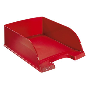 Leitz 5233 Briefkorb Jumbo Plus, A4, extra hoch, Polystrol, rot