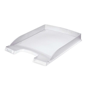 Leitz 5237 Briefkorb Flach Plus, A4, extra flach, Polystrol, frost