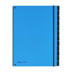 Pagna® Pultordner Trend - 12 Fächer, Eckspanngummi, hellblau