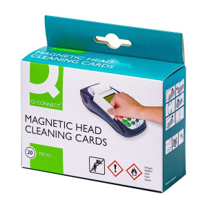 Q-Connect Reinigungskarte für POS Terminals Chip-Karten-Lesegeräte - 20 Stück