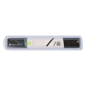 Q-Connect Gel-Tastatur-Handgelenkauflagen transparent - grau-transparent