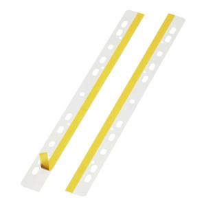 Durable Heftstreifen Filefix® aus PET, selbstklebend, 25 x 295 mm, transparent, 50 Stück