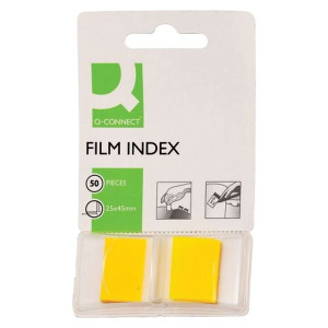 Q-Connect Index - 25 x 43 mm, gelb