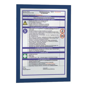 Durable Magnetrahmen DURAFRAME® A4, 322 x 236 mm, dunkelblau