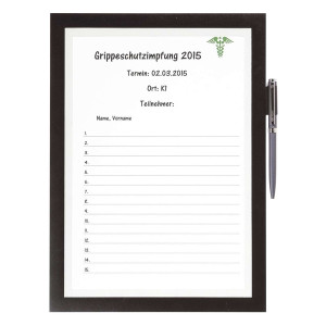 Durable Informationsrahmen DURAFRAME® NOTE - A4, sk Rückseite, schwarz