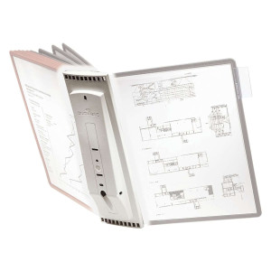 Durable Sichttafelsystem SHERPA® WALL MODULE 10 - grau ohne Sichttafeln