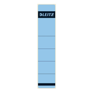 Leitz 1643 Rückenschilder - Papier, kurz/schmal, 10 Stück, blau