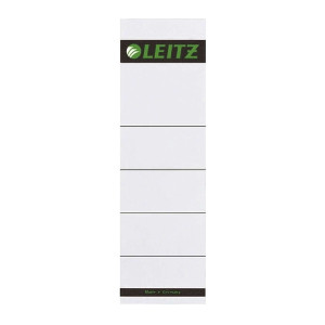 Leitz 1607 Rückenschilder zum Einstecken - Karton, kurz/breit, 10 Stück, lichtgrau
