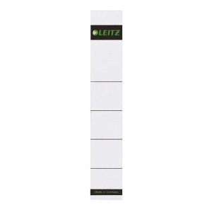Leitz 1608 Rückenschilder zum Einstecken - Karton, kurz/schmal, 10 Stück, lichtgrau