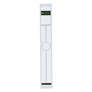 Leitz 6094 Rückenschild für Hängeordner - schmal/lang, 10 Stück, weiß